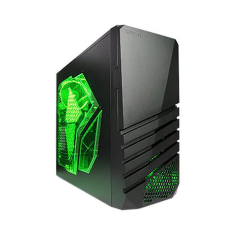 Apevia X-Pioneer No Power Supply ATX Mid Tower (Black-Green)