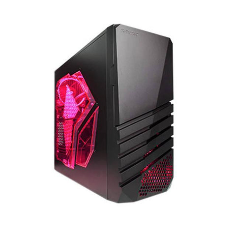 Apevia X-Pioneer No Power Supply ATX Mid Tower (Black-Red)