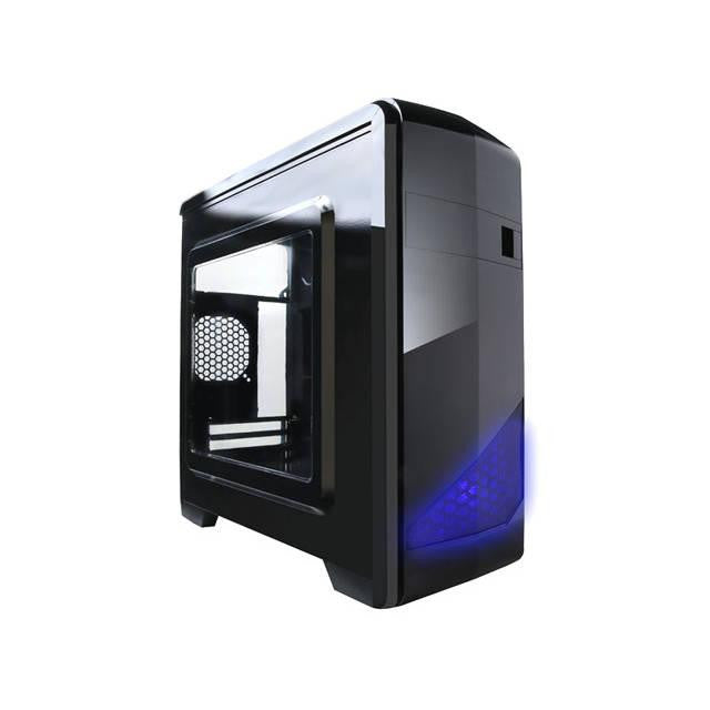 Apevia X-Qtis No Power Supply MicroATX Case (Black)