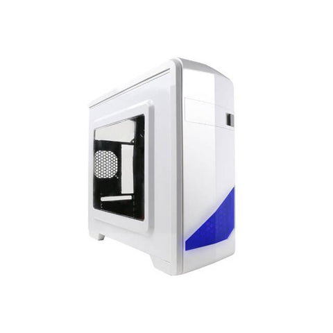 Apevia X-Qtis No Power Supply MicroATX Case (White)