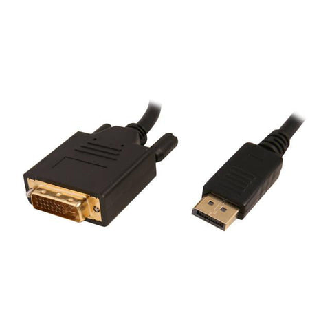 Nippon Labs DP-DVI-6 6ft DisplayPort Male to DVI-D Male Adapter Cable