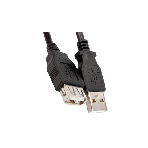 Nippon Labs USB-6-MF-BK 6ft USB Type-A Male to USB Type-A Female Extension Cable (Black)