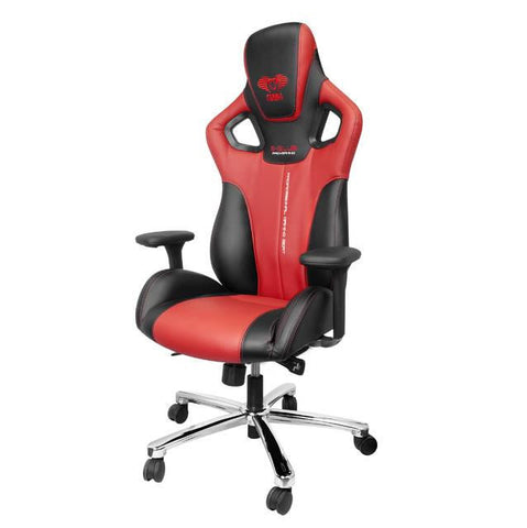 E-BLUE EEC303REAA-IA Cobra PC Gaming Chair - High Grade PU Leather (Black & Red)