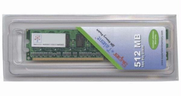 Super Talent D400 512MB-64x8 ECC Samsung Chip Server Memory