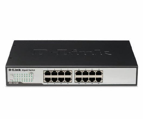 D-Link DGS-1016D 16-Port Unmanaged Rackmount-Desktop Gigabit Switch