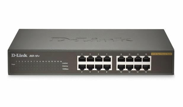 D-Link DSS-16+ 16-Port 10-100 Desktop Switch