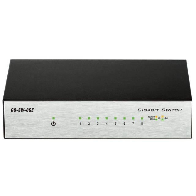 D-Link GO-SW-8GE 8-Port Unmanaged Gigabit Desktop Switch