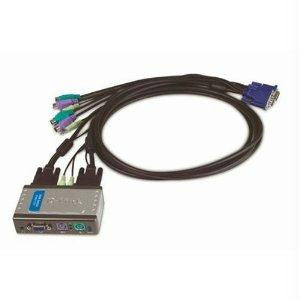 D-Link KVM-121 2-Port PS-2 KVM Switch w- Audio Support