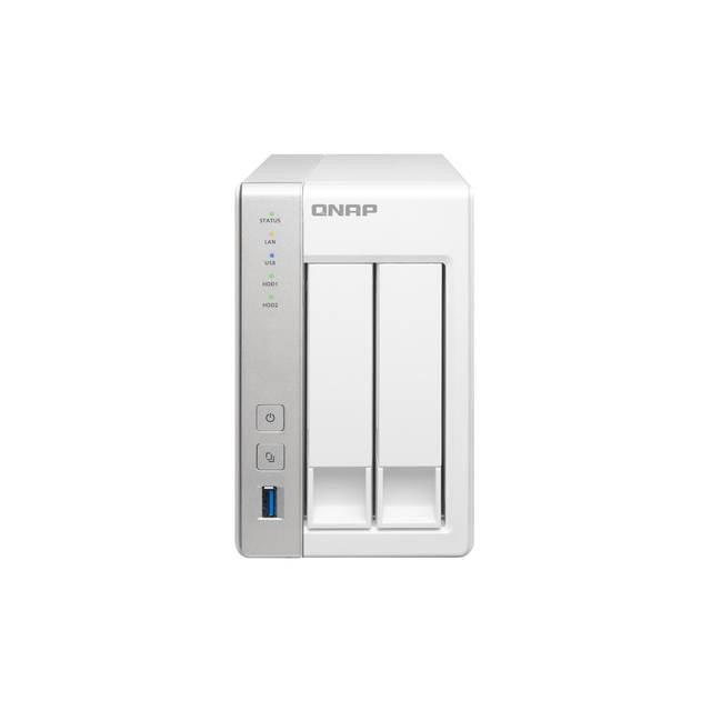 QNAP TS-231 Freescale ARM Cortex-A9 1.2GHz- 512MB RAM- 2GbE- 2SATA3- eSATA- USB3.0- 2-Bay Desktop NAS for Home & SOHO