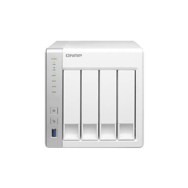 QNAP TS-431+-US ARM Cortex-A15 1.4GHz- 1GB RAM- 2GbE- 4SATA3- USB3.0- 4-Bay Desktop NAS for Home & SOHO