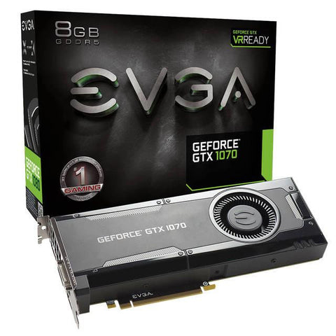 EVGA NVIDIA GeForce GTX 1070 GAMING 8GB GDDR5 DVI-HDMI-3DisplayPort PCI-Express Video Card