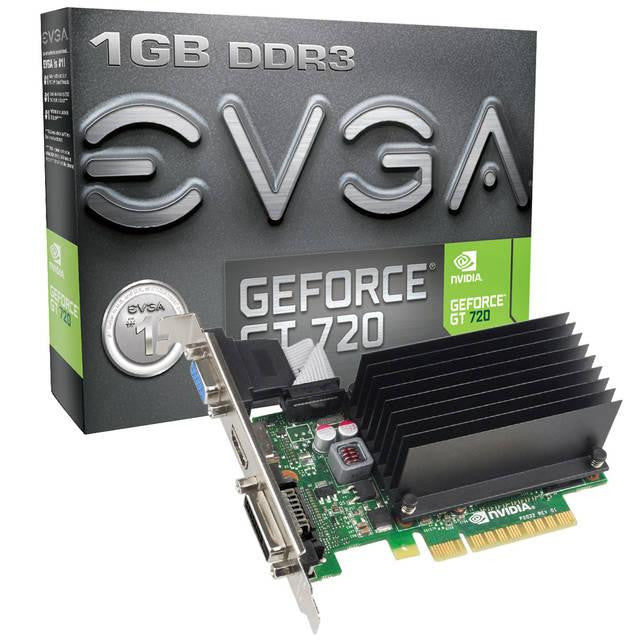 EVGA NVIDIA GeForce GT 720 1GB DDR3 VGA-DVI-HDMI PCI-Express Video Card