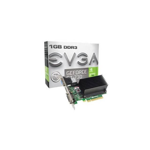 EVGA NVIDIA GeForce GT 730 1GB DDR3 VGA-DVI-HDMI Low Profile PCI-Express Video Card