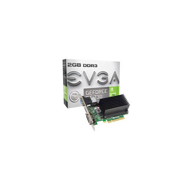 EVGA NVIDIA GeForce GT 730 2GB DDR3 VGA-DVI-HDMI Low Profile PCI-Express Video Card