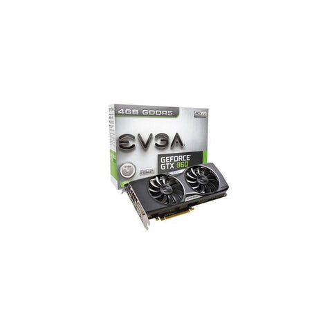 EVGA NVIDIA GeForce GTX 960 4GB GDDR5 DVI-HDMI-3DisplayPorts PCI-Express Video Card w- FTW ACX 2.0+ Cooler