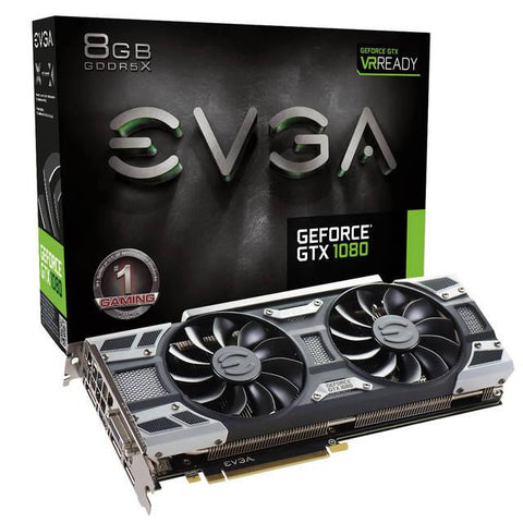 EVGA NVIDIA GeForce GTX 1080 8GB GDDR5X DVI-HDMI-3DisplayPort PCI-Express Video Card w- ACX 3.0 Cooler