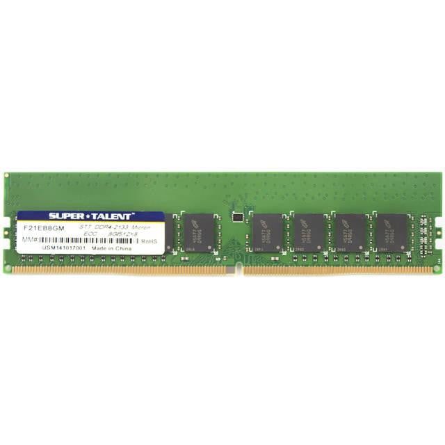 Super Talent DDR4-2133 8GB-512Mx8 ECC CL15 Micron Chip Server Memory