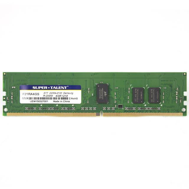 Super Talent DDR4-2133 4GB-512Mx8 ECC-REG CL15 Samsung Chip Server Memory