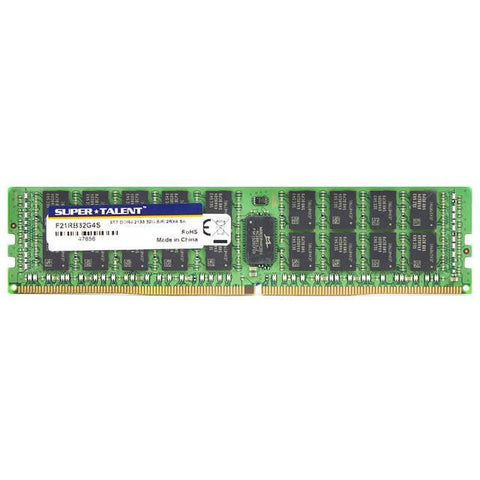 Super Talent DDR4-2133 32GB-2Gx4 ECC-REG CL15 Samsung Chip Server Memory