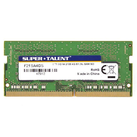 Super Talent DDR4-2133 SODIMM 4GB-512Mx8 CL15 Samsung Chip Notebook Memory