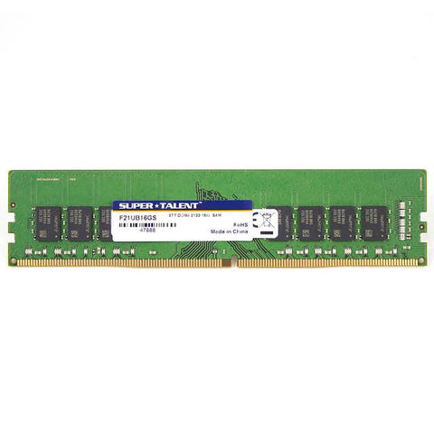 Super Talent DDR4-2133 16GB-1Gx8 CL15 Samsung Chip Memory