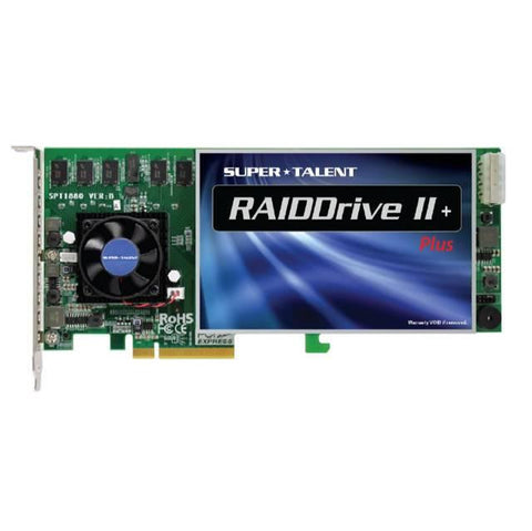 Super Talent RAIDDrive II Plus 480GB RAID0 PCI Express x8 Solid State Drive (MLC)