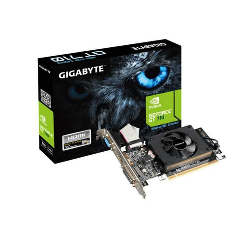 GIGABYTE NVIDIA GeForce GT 710 OC 1GB DDR3 VGA-DVI-HDMI Low Profile PCI-Express Video Card