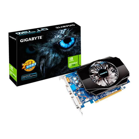 GIGABYTE NVIDIA GeForce GT 730 2GB DDR3 VGA-DVI-HDMI PCI-Express Video Card