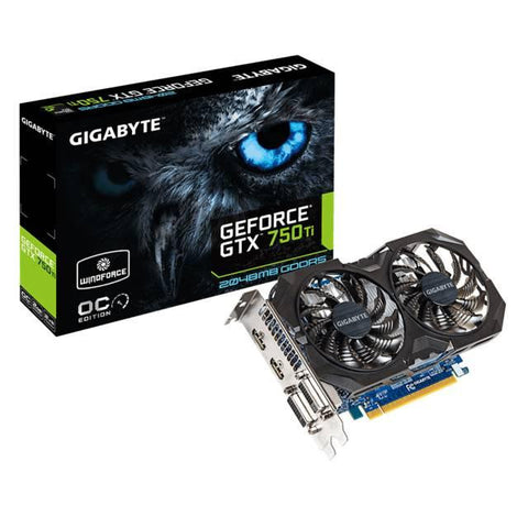 GIGABYTE NVIDIA GeForce GTX 750 Ti OC 2GB GDDR5 2DVI-2HDMI PCI-Express Video Card