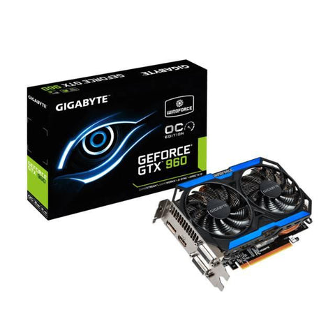 GIGABYTE NVIDIA GeForce GTX 960 OC 2GB GDDR5 2DVI-HDMI-DisplayPort PCI-Express Video Card