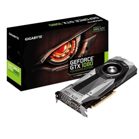 GIGABYTE NVIDIA GeForce GTX 1080 Founders Edition 8GB GDDR5X DVI-HDMI-3DisplayPort PCI-Express Video Card