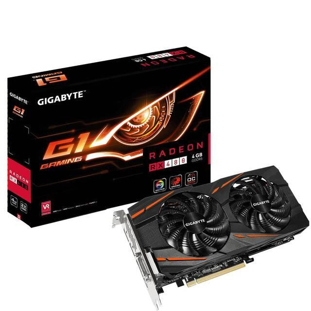 GIGABYTE AMD Radeon RX 480 G1 Gaming 4GB GDDR5 DVI-HDMI-3DisplayPort PCI-Express Video Card