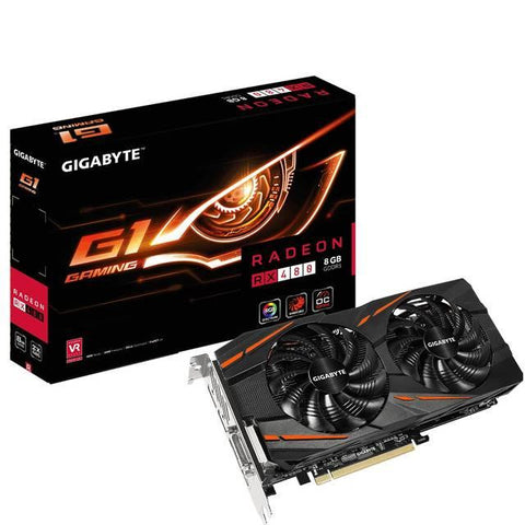 GIGABYTE AMD Radeon RX 480 G1 Gaming 8GB GDDR5 DVI-HDMI-3DisplayPort PCI-Express Video Card