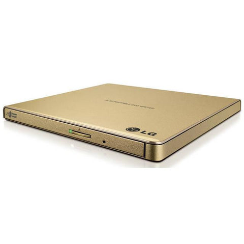 LG Electronics GP65NG60 8X USB 2.0 Ultra Slim Portable DVD&#xB1;RW External Drive w- M-DISC Support, Retail (Gold)