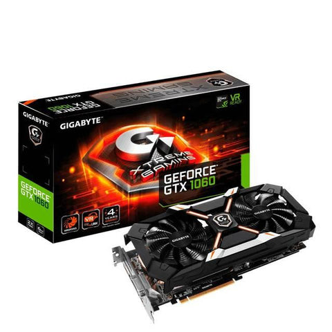 GIGABYTE NVIDIA GeForce GTX 1060 Xtreme Gaming 6G GDDR5 DVI-HDMI-3DisplayPort PCI-Express Video Card