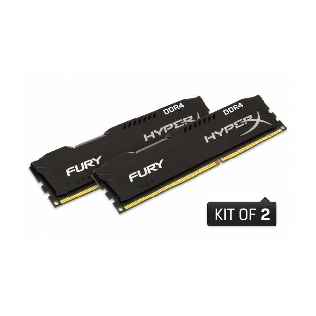 Kingston HyperX Fury Black HX424C15FB2K2-16 DDR4-2400 16GB(2x8GB)-1Gx64 CL15 Memory Kit