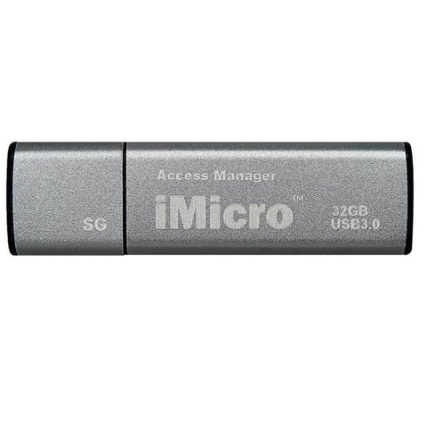 iMicro USB 3.0 Password Protection Flash Drive Sliver Grade 32GB (Silver Grey)