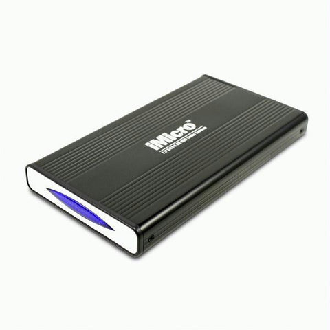 iMicro IM25COM-BK 2.5 inch SATA & IDE to USB 2.0 External Hard Drive Enclosure (Black)