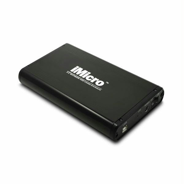 iMicro IMBS35G-BK 3.5 inch SATA & IDE to USB 2.0 External Hard Drive Enclosure (Black)