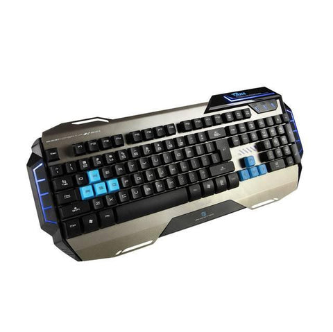 E-BLUE EKM741BKUS-IU Mazer-X Metal Panel Air-Keys Gaming Keyboard (Black)