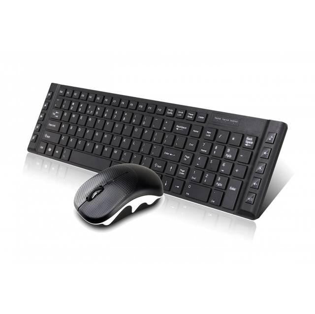 iMicro KB-IMW106 Wireless 2.4GHz Multimedia 10 Hot Keys Keyboard & Mouse Combo