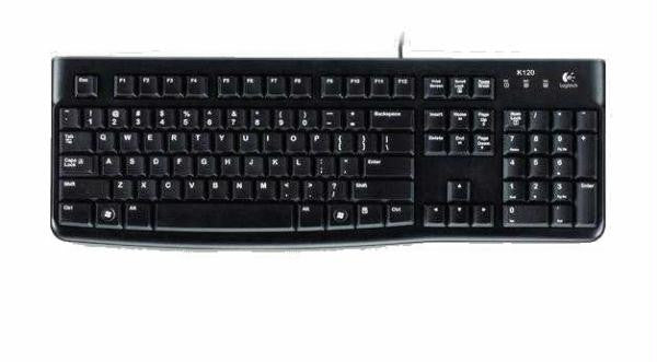 Logitech K120 Wired USB Keyboard for Business (Black)