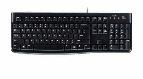 Logitech K120 Wired USB Keyboard for Business (Black)