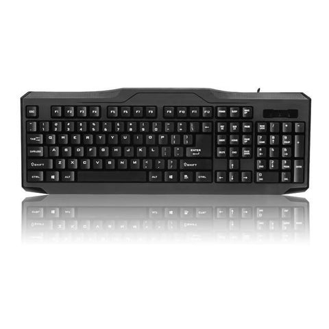 iMicro KB-RP9851 107-Key USB Wired English Keyboard (Black)