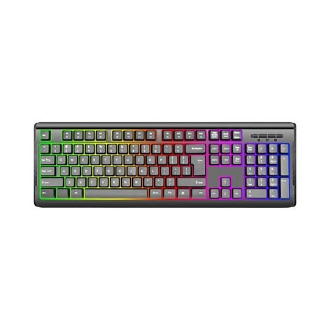 iMicro KB-US9821C Rainbow Backlit Wired USB Keyboard