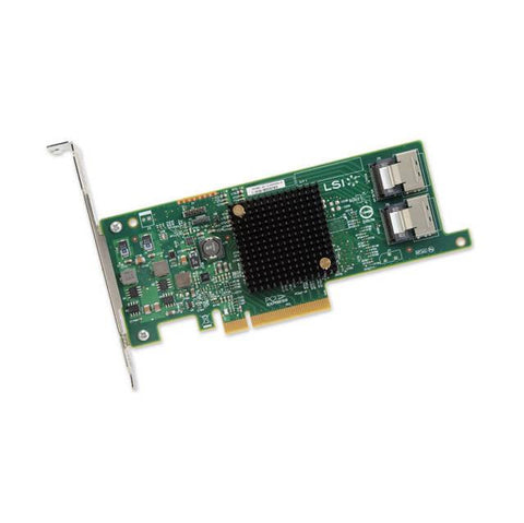 Broadcom LSI SAS 9207-8i 8-port 6Gb-s SATA+SAS PCI-Express 3.0 Low Profile Host Bus Adapter, Single