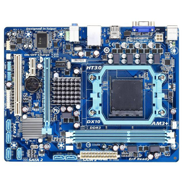 GIGABYTE GA-78LMT-S2 Socket AM3+- AMD 760G- DDR3- A&GbE- MicroATX Motherboard