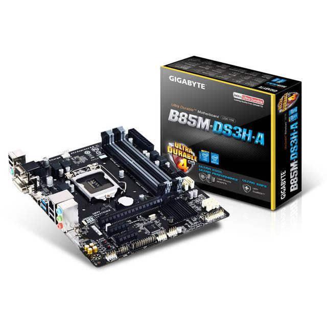 GIGABYTE GA-B85M-DS3H-A LGA1150- Intel B85- DDR3- SATA3&USB3.0- A&GbE- MicroATX Motherboard