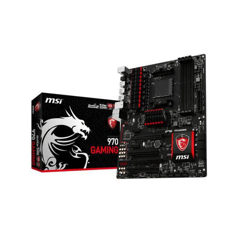 MSI 970 GAMING Socket AM3+- AMD 970- DDR3- 2-Way CrossFireX & 2-Way SLI- SATA3&USB3.0- A&GbE- ATX Motherboard