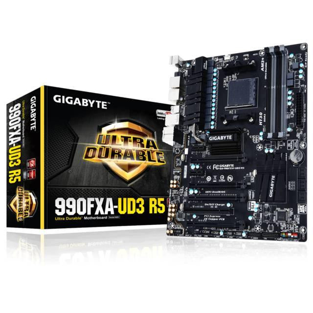 GIGABYTEGA-990FXA-UD3-R5 Socket AM3+- AMD 990FX- DDR3- 2-Way CrossFireX&2-Way SLI- SATA3&USB3.0- A&GbE- ATX Motherboard